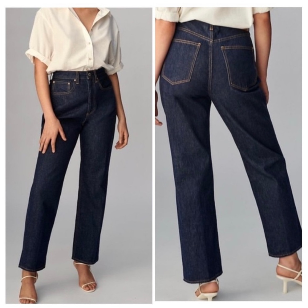 Aritzia Denim Forum The Joni High Rise Loose 29L in Inky Blue 90’s Grunge Jean